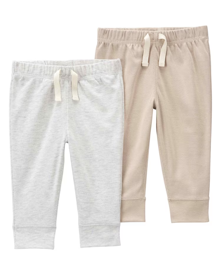 Kit calça de moletom bebê 4 peças mescla multicor